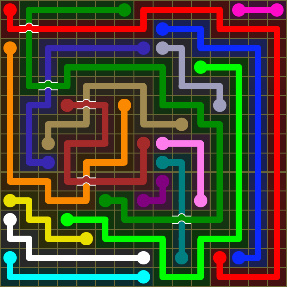 Flow Free 1885 Solution