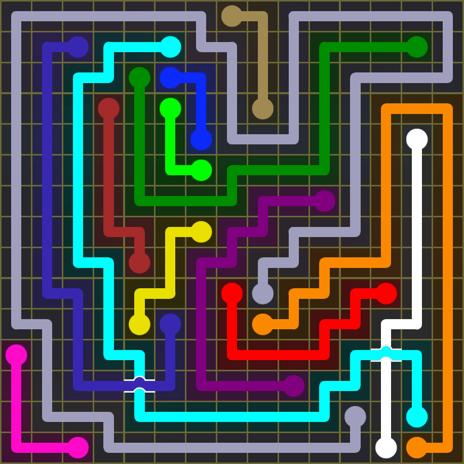 Flow Free 1891 Solution