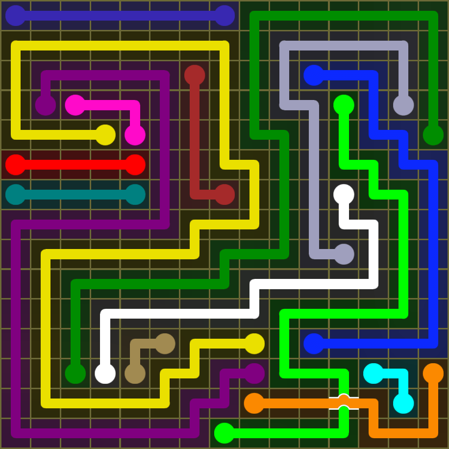 Flow Free 1895 Solution
