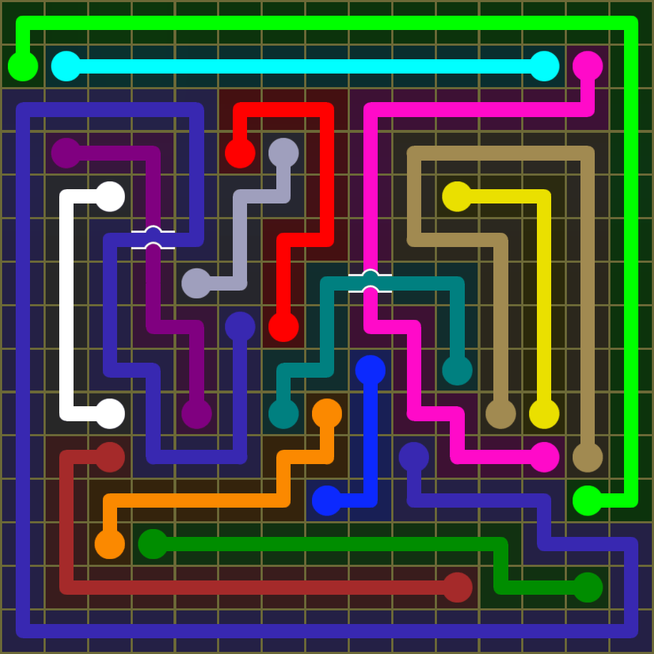 Flow Free 1899 Solution