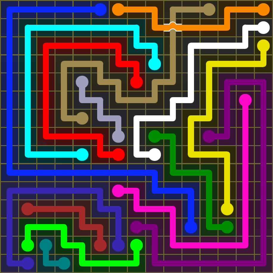 Flow Free 1837 Solution