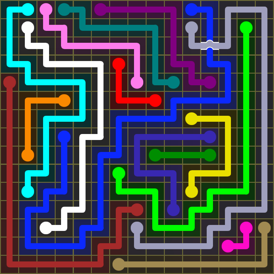 Flow Free 1901 Solution