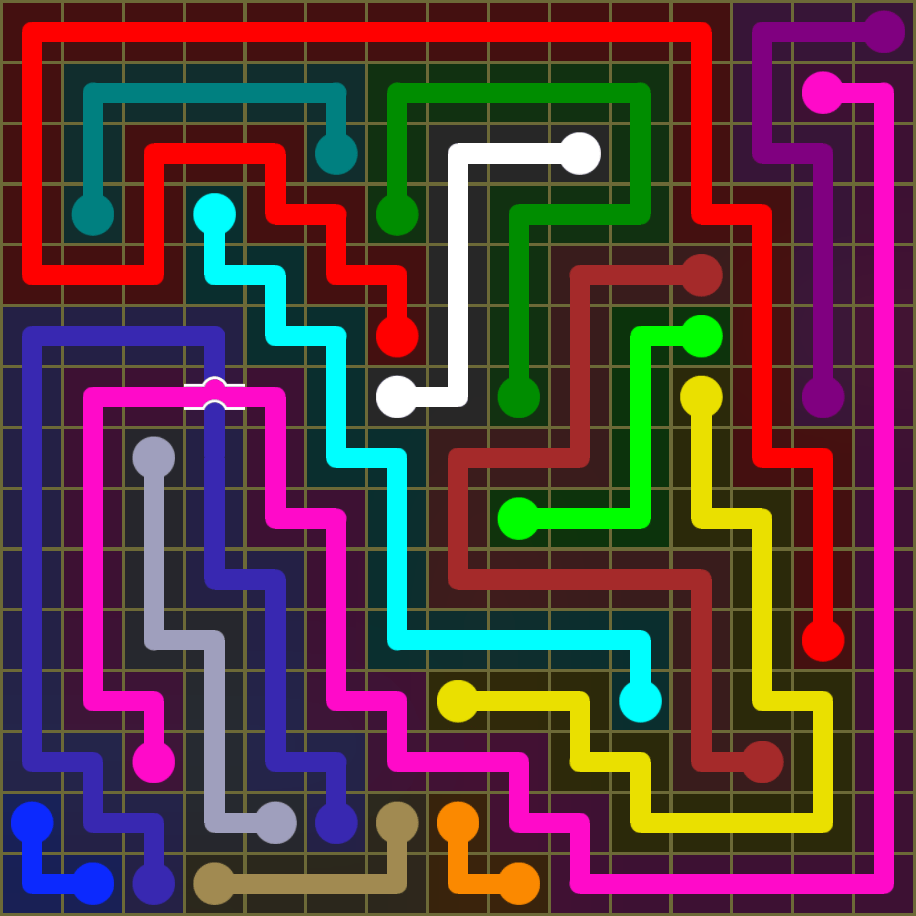 Flow Free 1906 Solution
