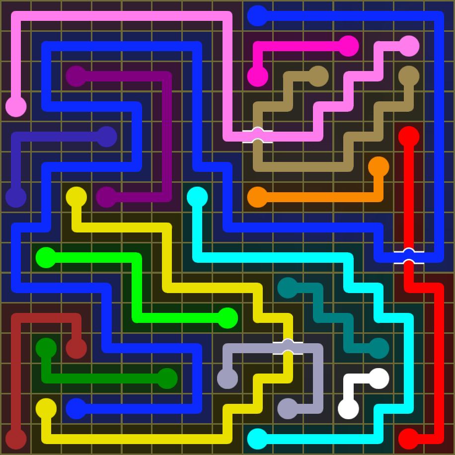 Flow Free 1908 Solution