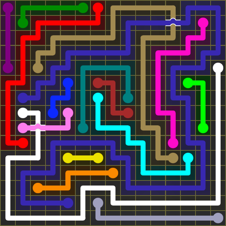 Flow Free 1912 Solution