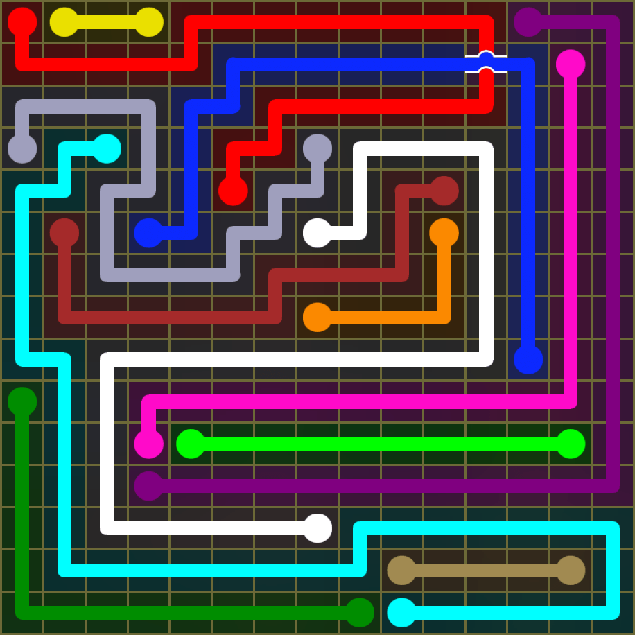Flow Free 1914 Solution