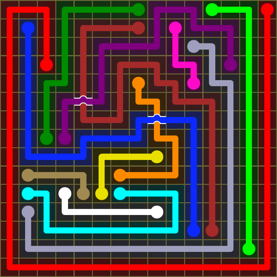 Flow Free 1916 Solution