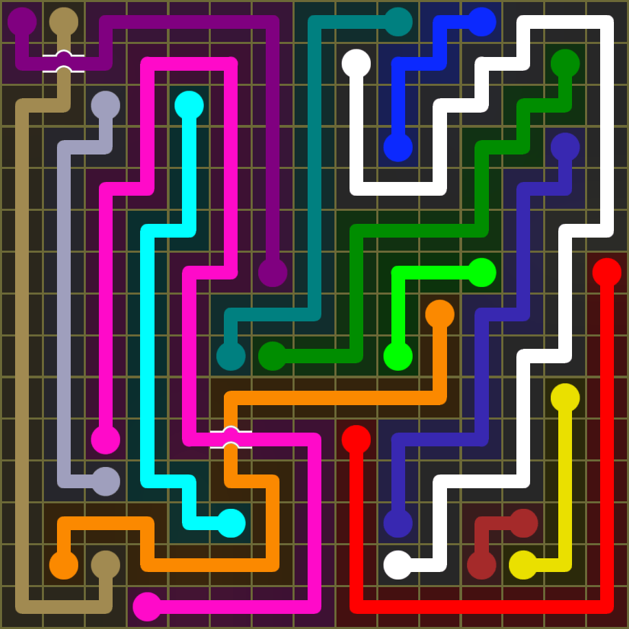 Flow Free 1918 Solution