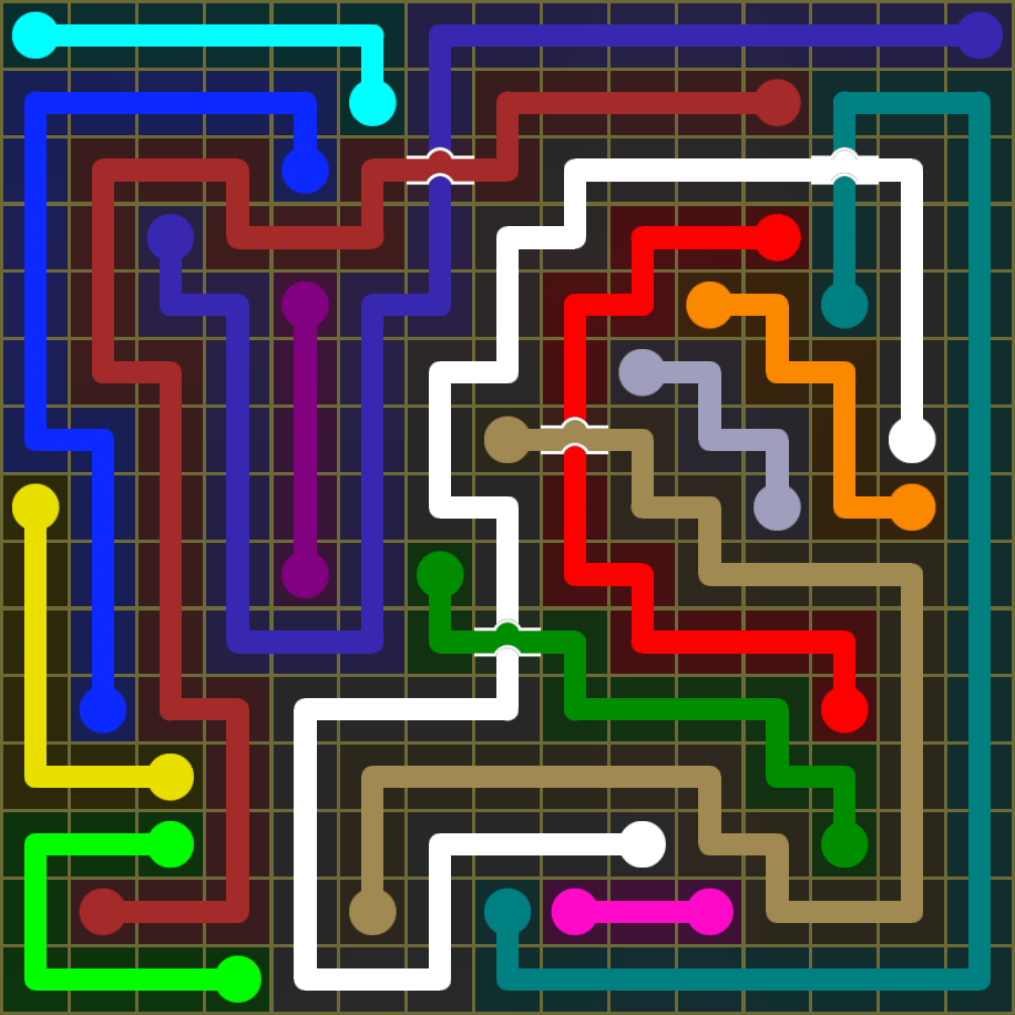 Flow Free 1921 Solution
