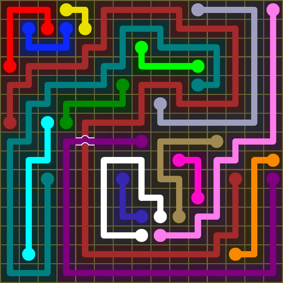 Flow Free 1922 Solution