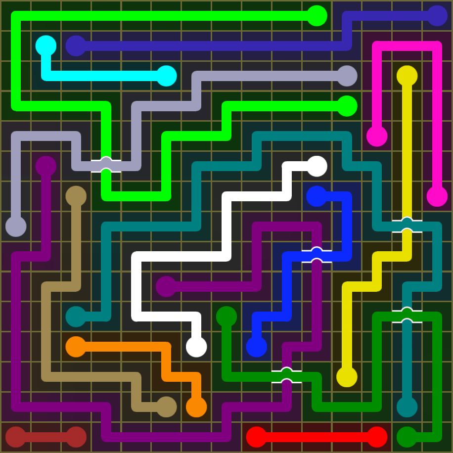 Flow Free 1924 Solution