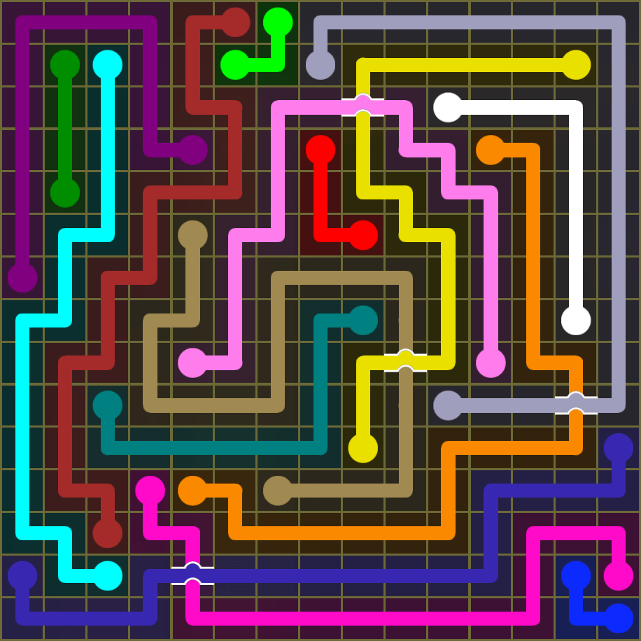 Flow Free 1925 Solution