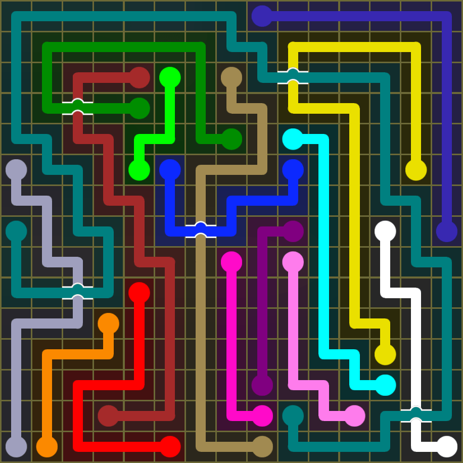 Flow Free 1928 Solution