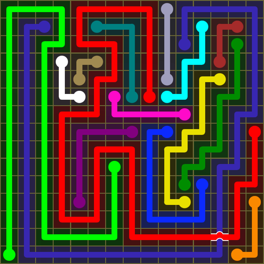 Flow Free 1929 Solution