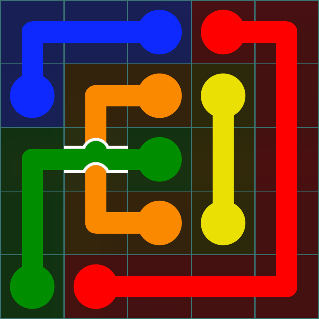 Flow Free 444 Solution