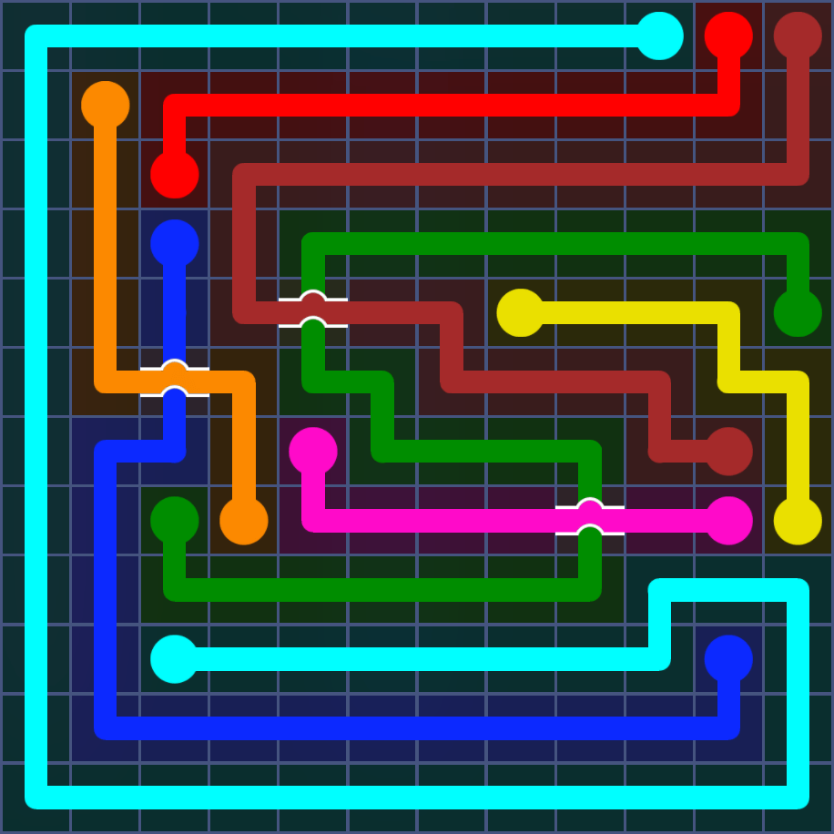 Flow Free 5609 Solution