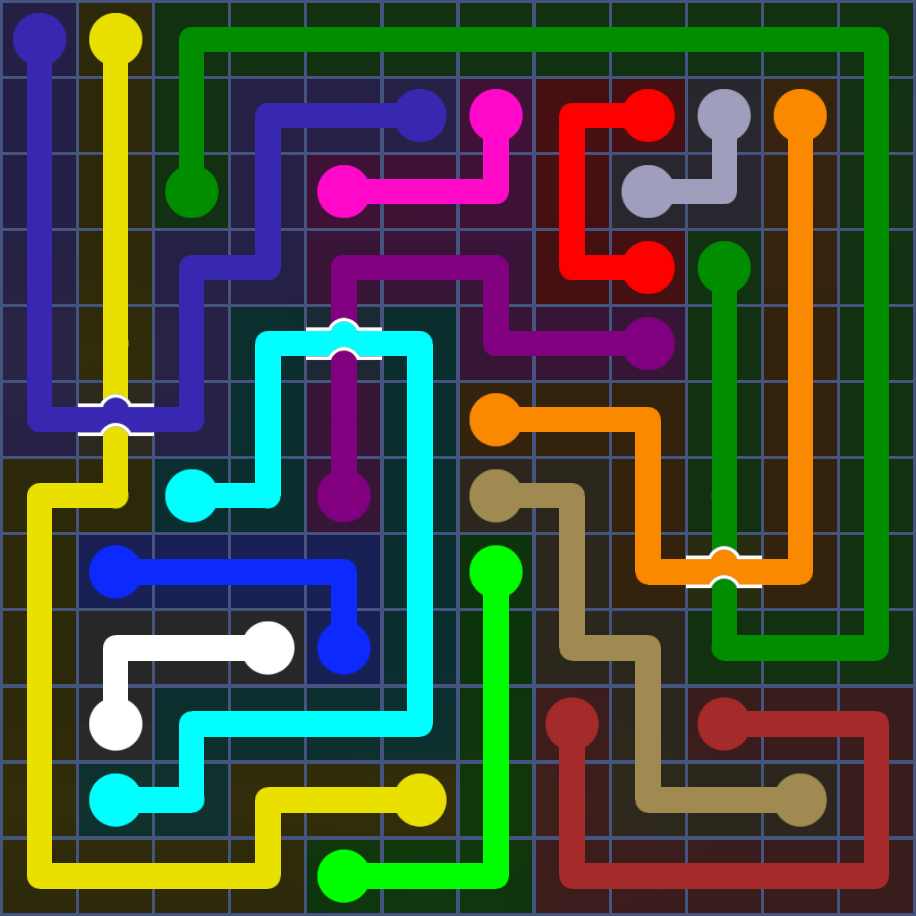 Flow Free 5588 Solution