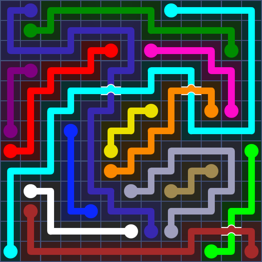 Flow Free 5622 Solution