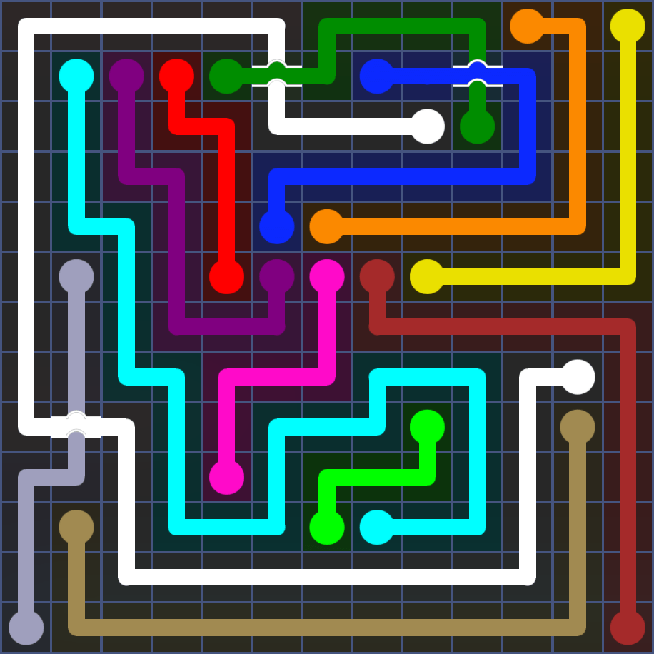 Flow Free 5624 Solution