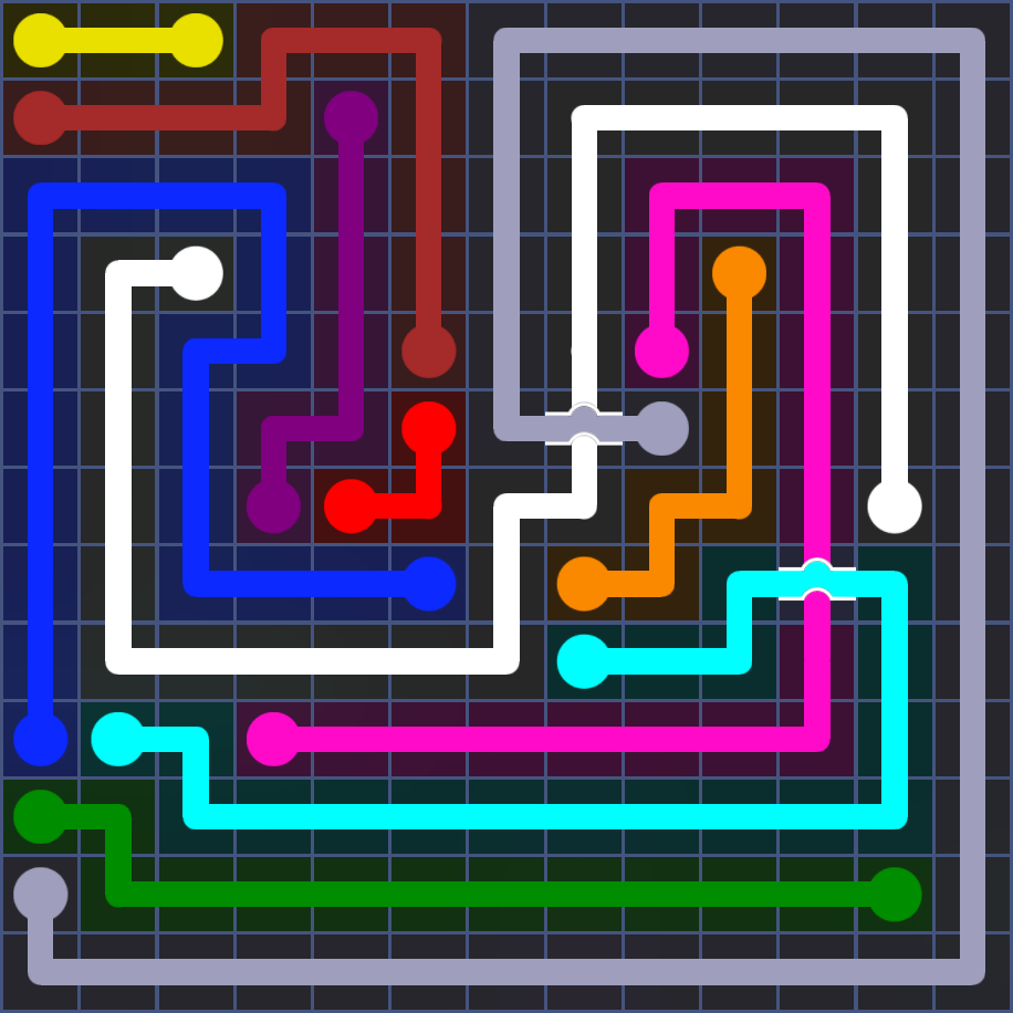 Flow Free 5628 Solution