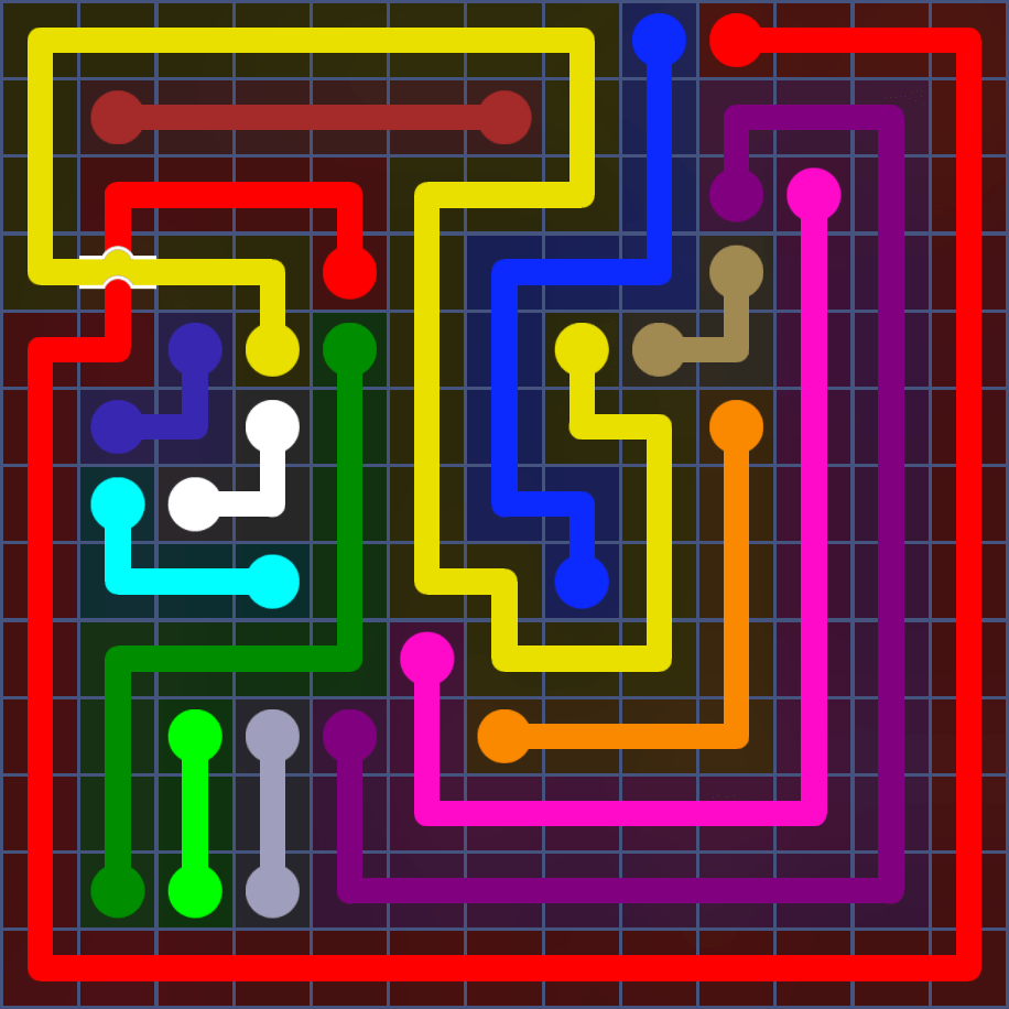 Flow Free 5619 Solution
