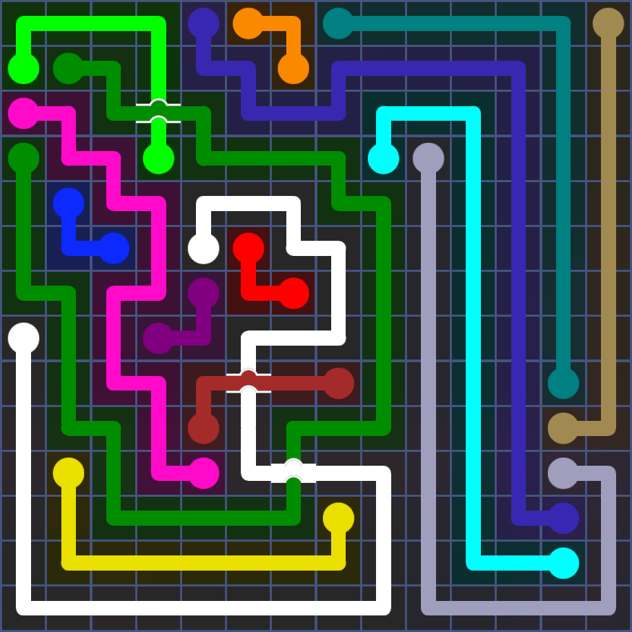 Flow Free 5668 Solution