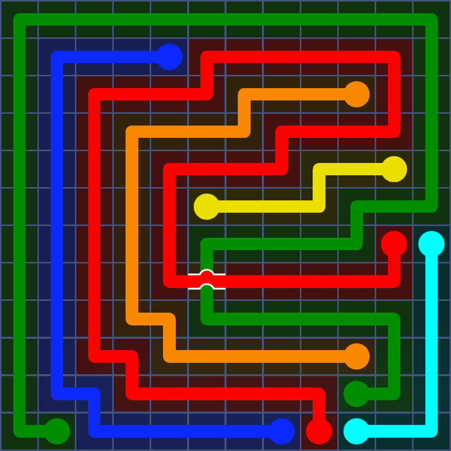 Flow Free 5773 Solution