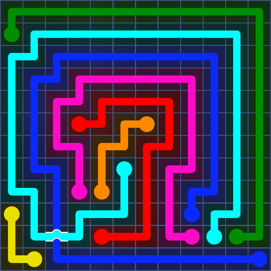 Flow Free 5705 Solution