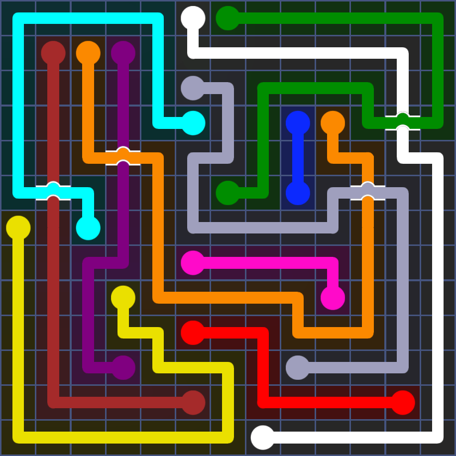 Flow Free 5708 Solution