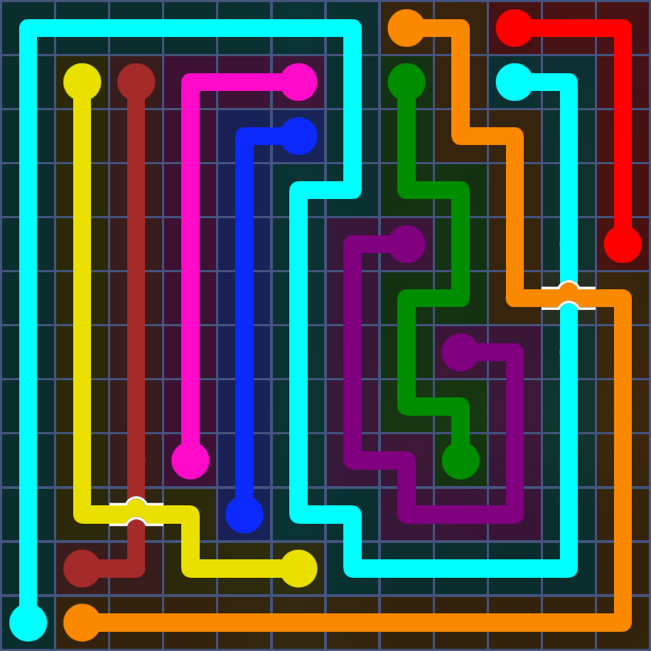 Flow Free 5709 Solution