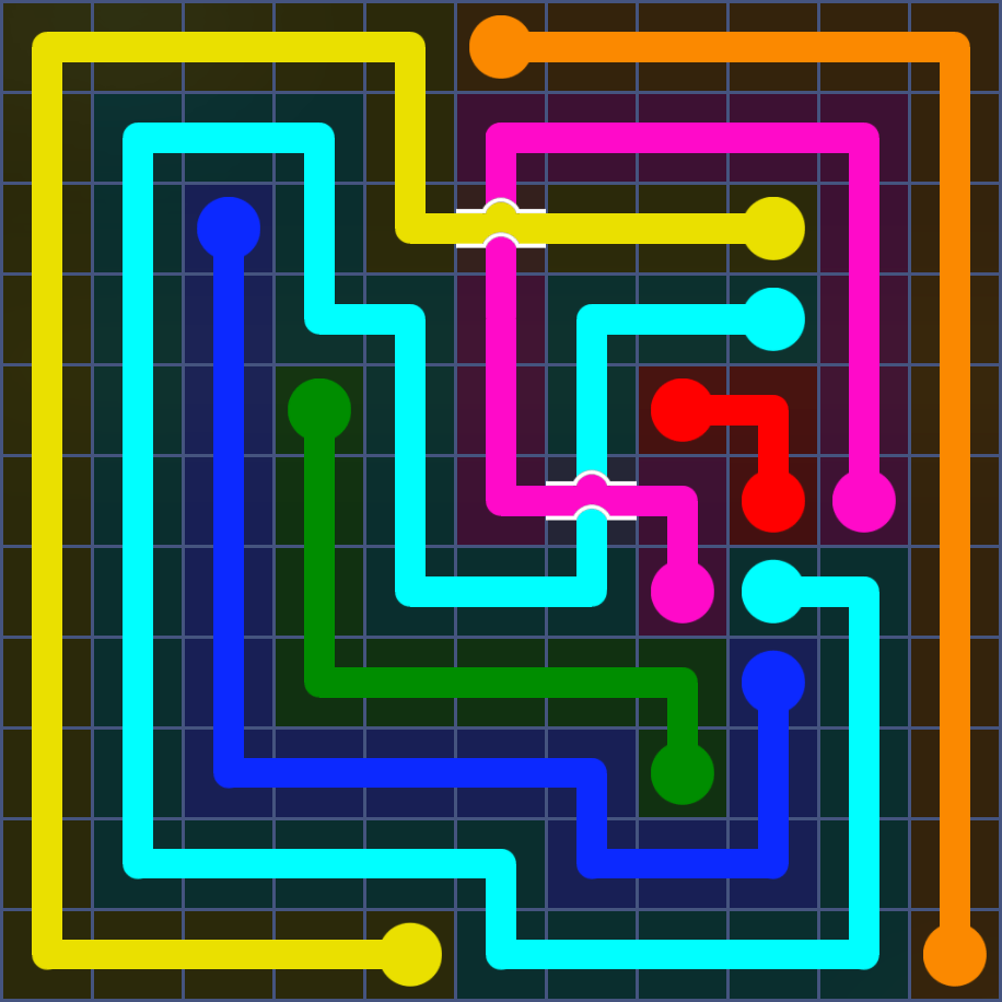 Flow Free 5718 Solution