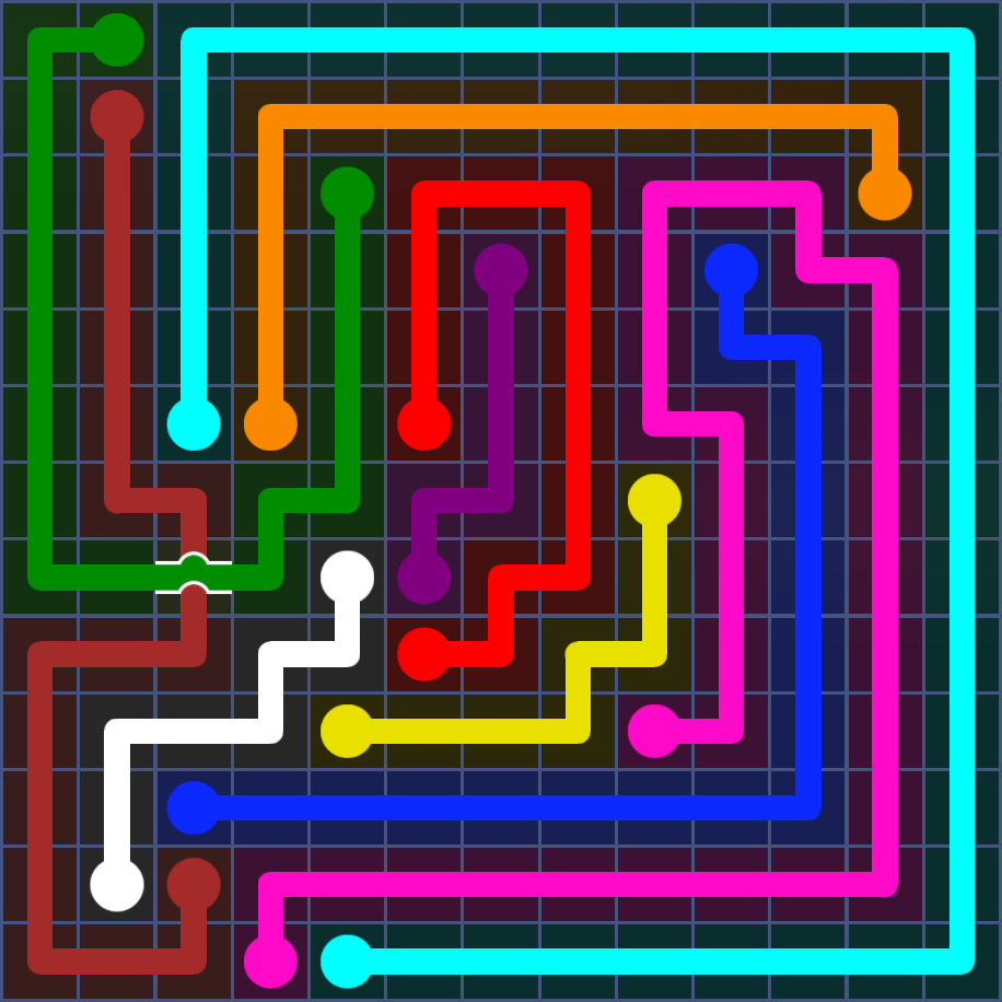 Flow Free 5724 Solution
