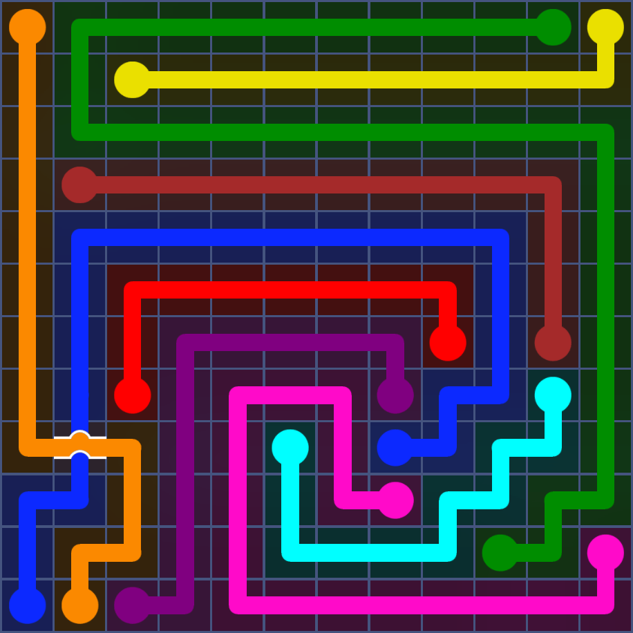 Flow Free 5725 Solution