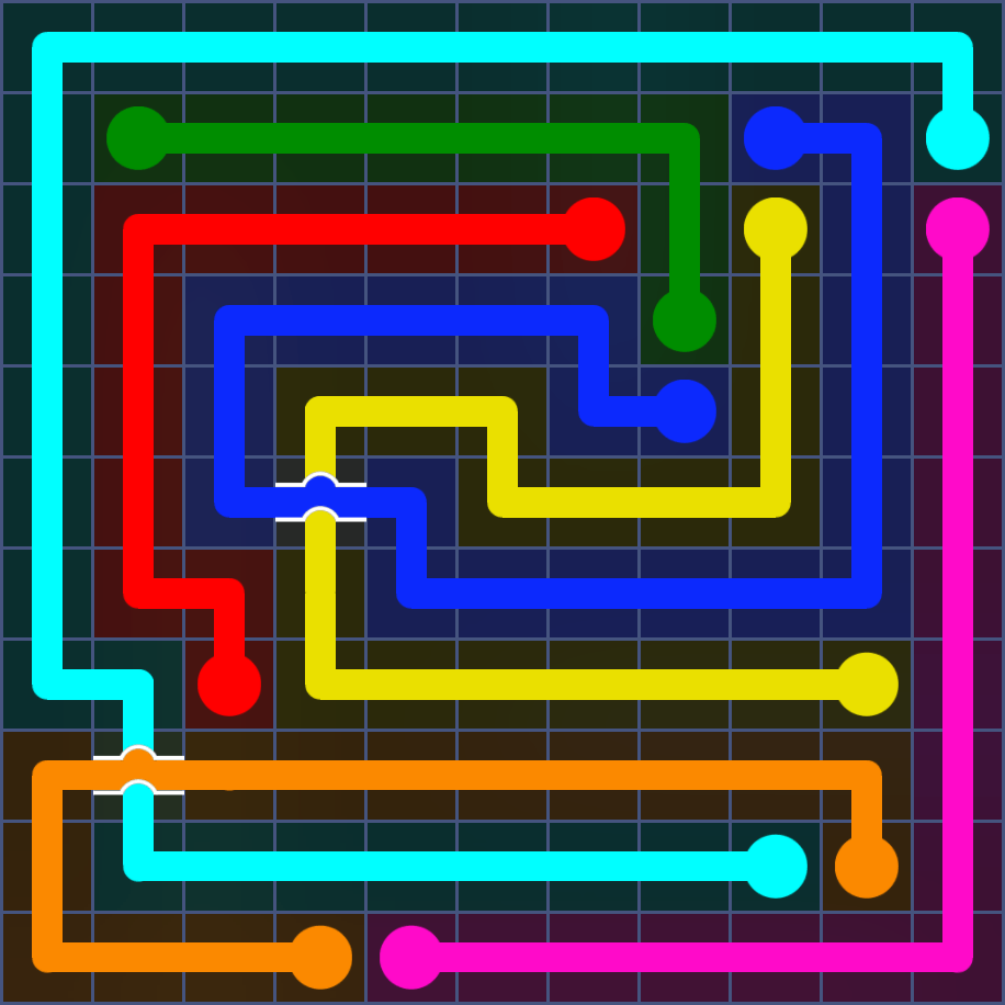 Flow Free 5728 Solution