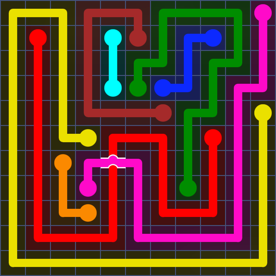 Flow Free 5736 Solution
