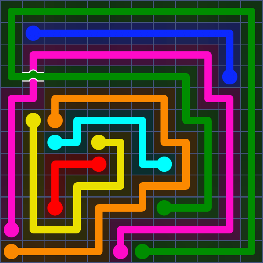 Flow Free 5737 Solution