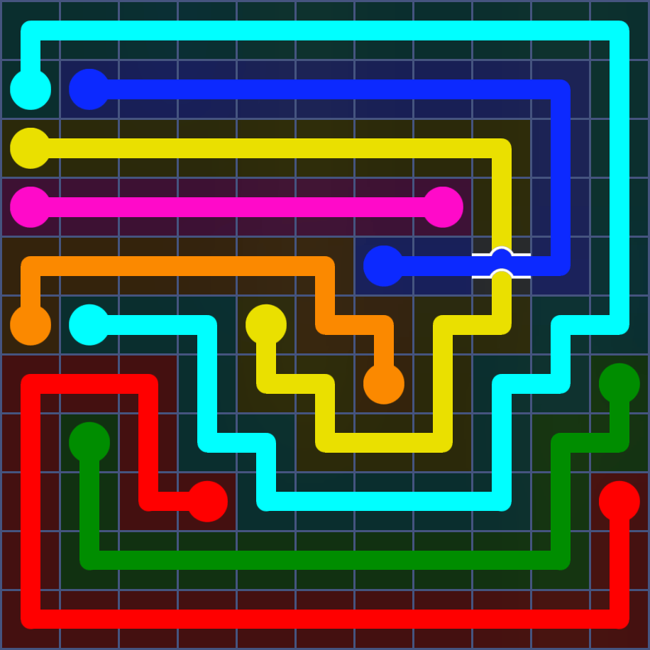 Flow Free 5742 Solution