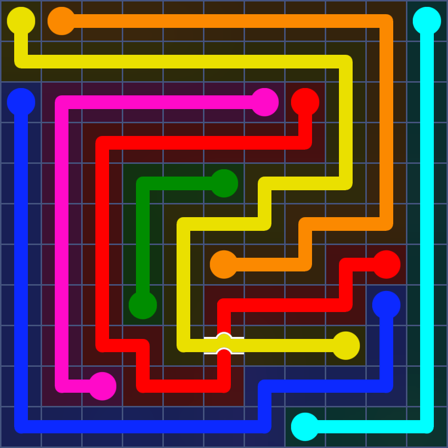 Flow Free 5744 Solution