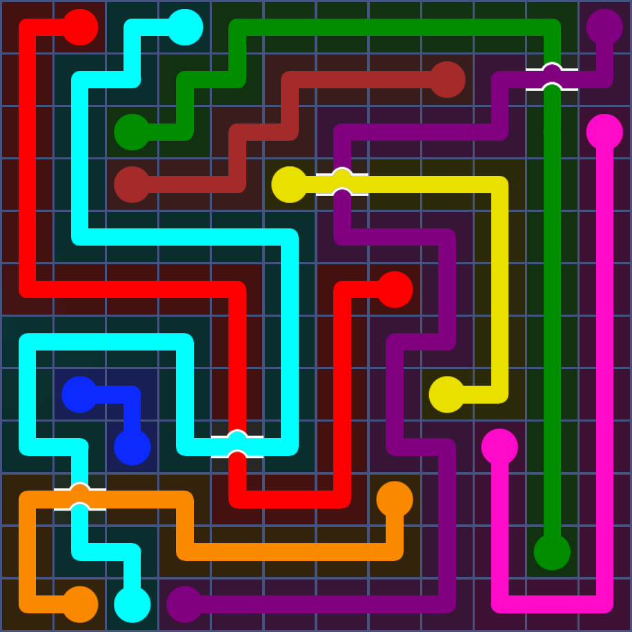 Flow Free 5749 Solution