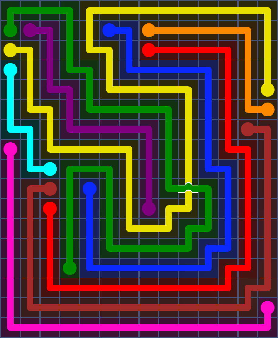 Flow Free 6085 Solution