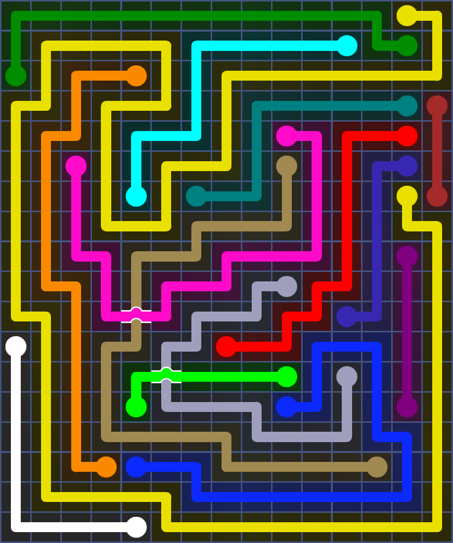 Flow Free 6091 Solution
