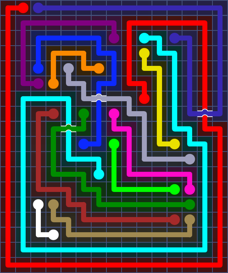 Flow Free 6092 Solution
