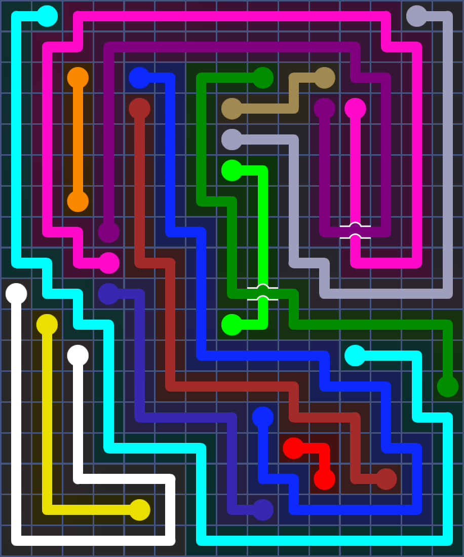 Flow Free 6096 Solution