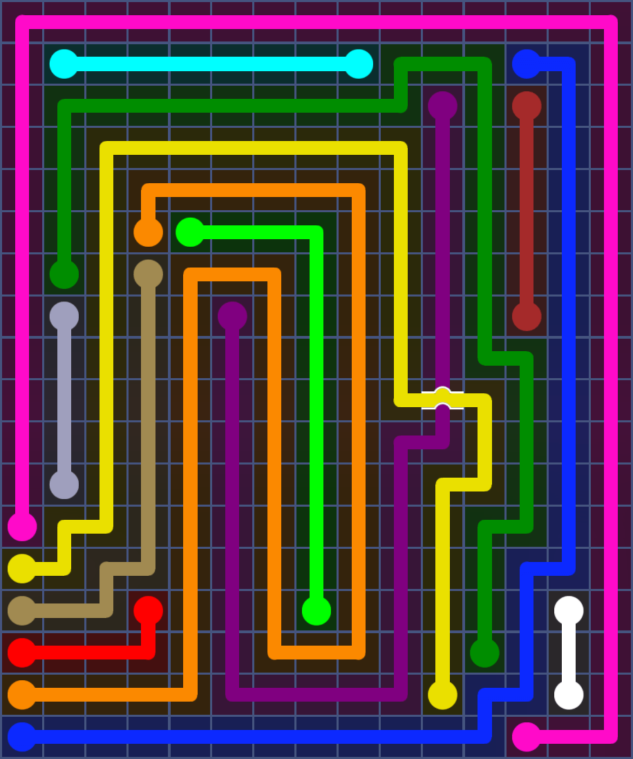Flow Free 6113 Solution