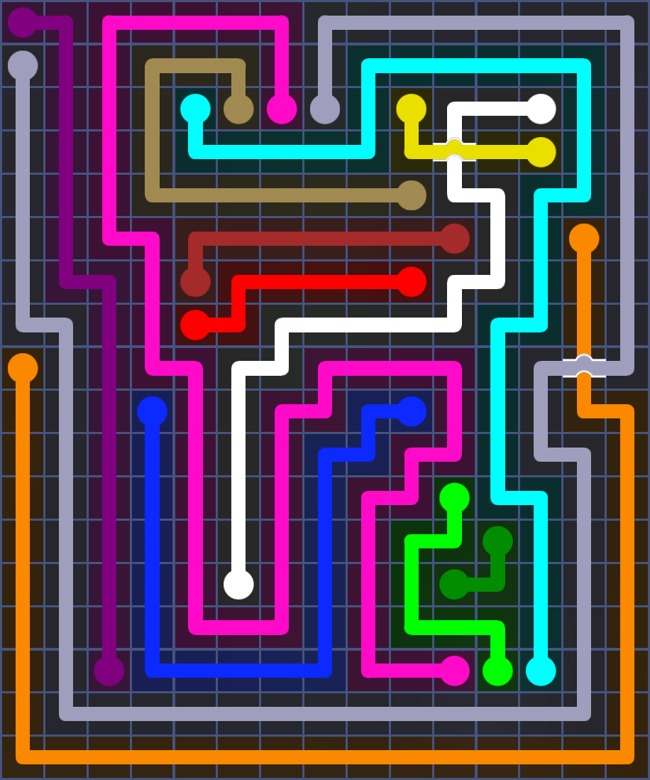 Flow Free 6116 Solution