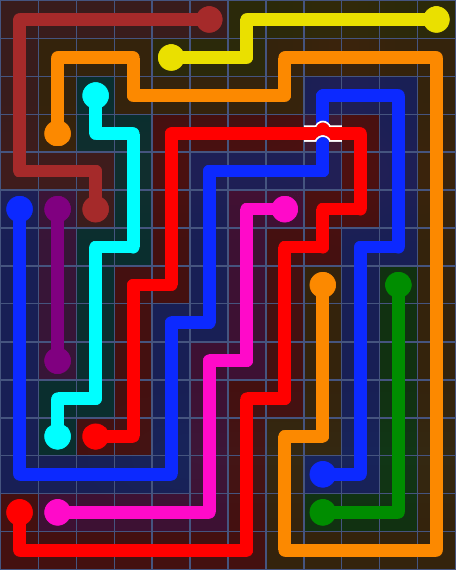 Flow Free 6017 Solution