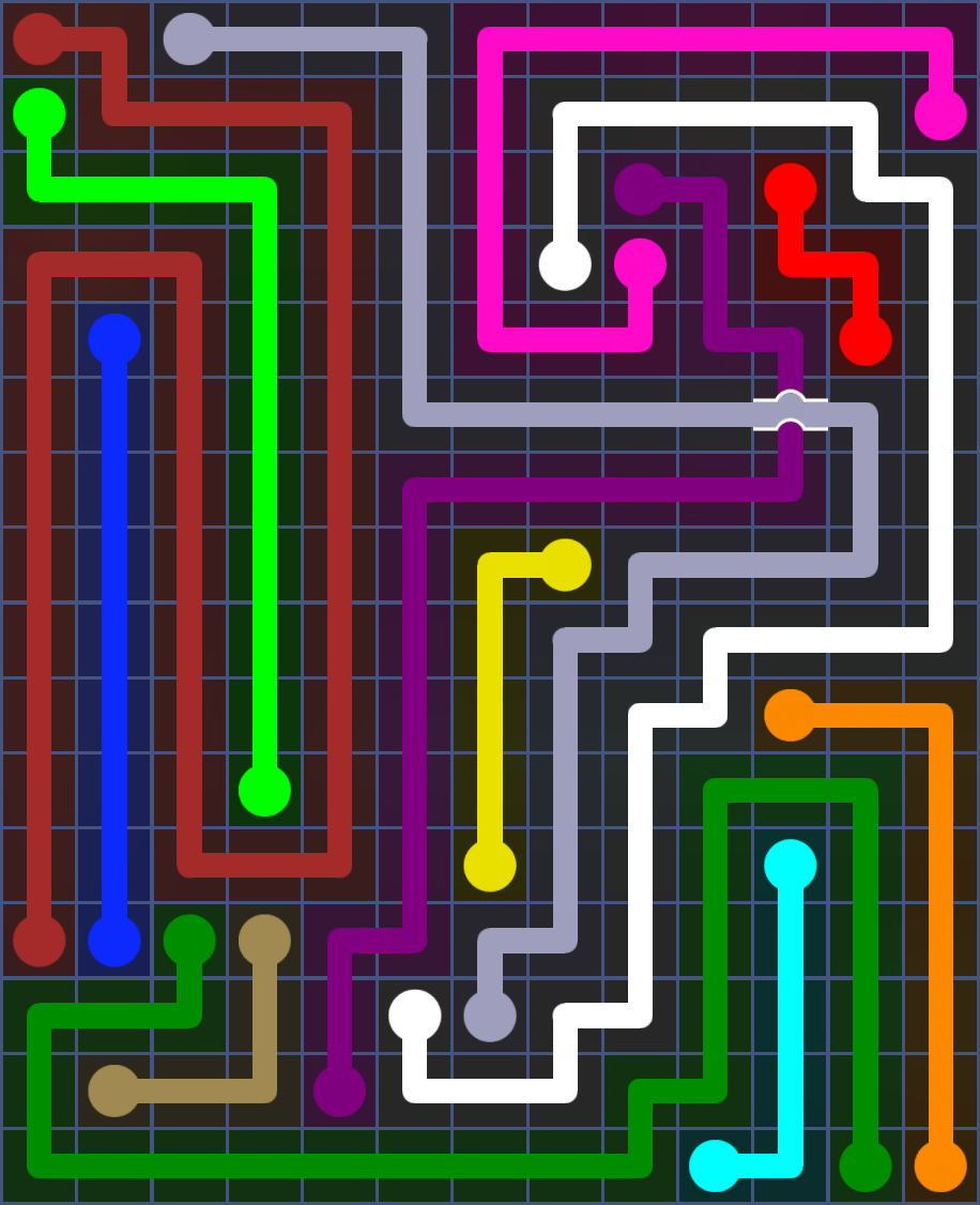 Flow Free 6037 Solution