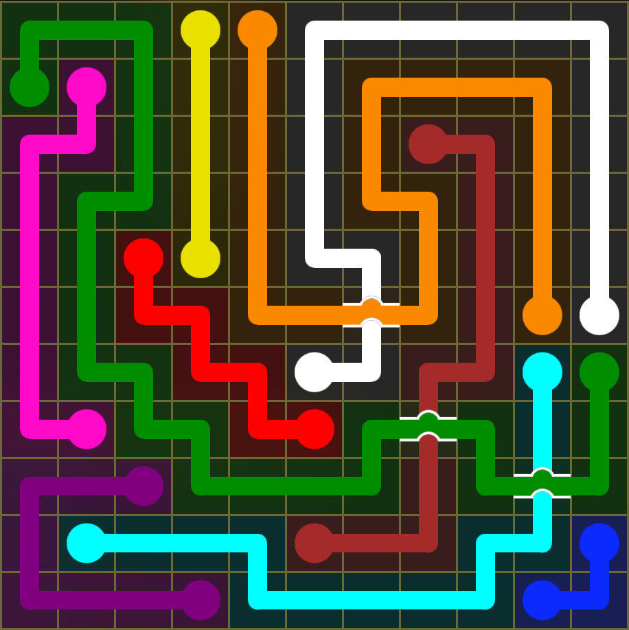 Flow Free 5416 Solution