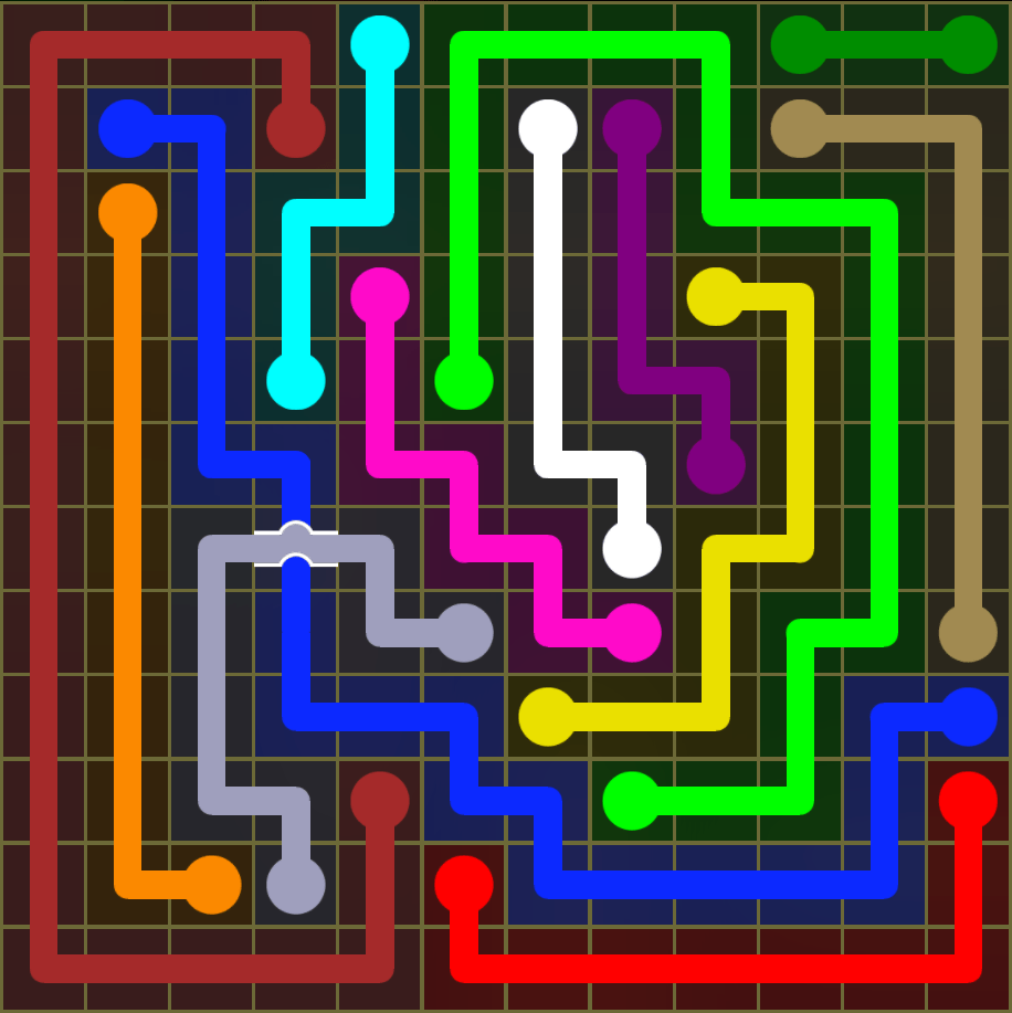 Flow Free 5453 Solution