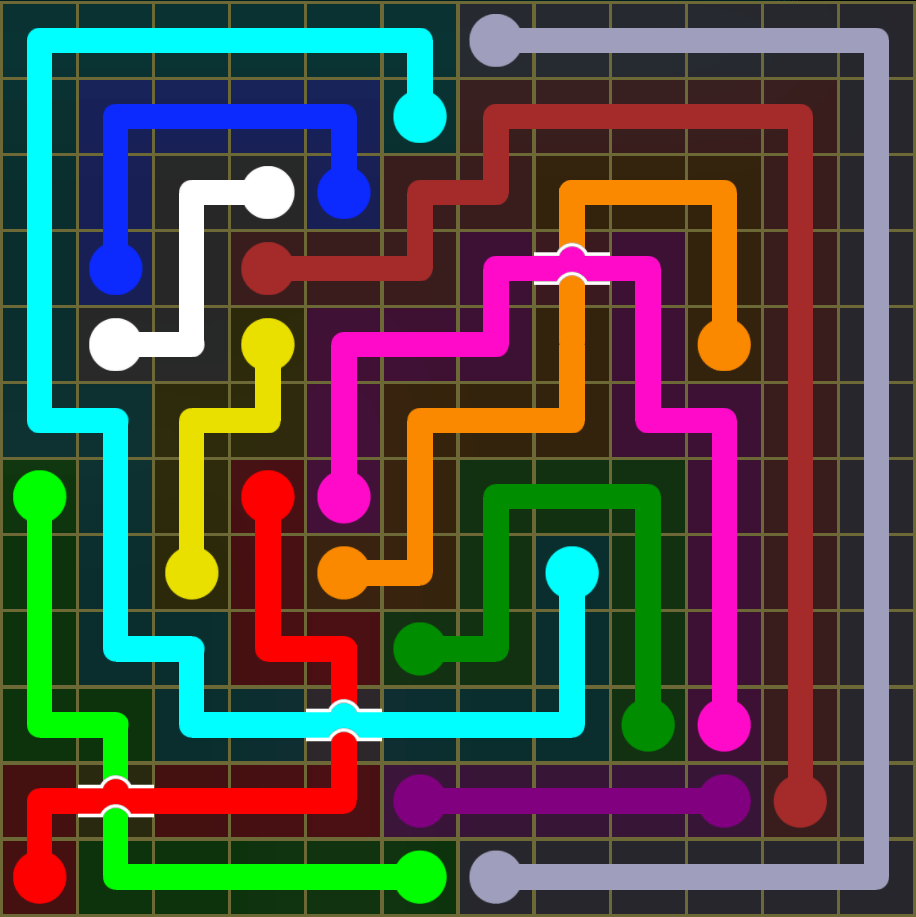 Flow Free 5458 Solution